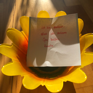 Meine Schale der Dankbarkeit