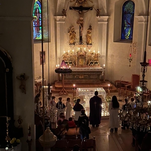 Roratemesse bei Kerzenlicht