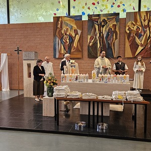 Geburtstagswünsche durch den Bürgermeister von Bad Sauerbrunn, Gerhard Hutter