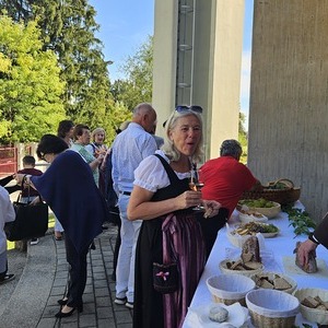 Pfarrgemeinderat Andi Reisner und Gerda Schrammel